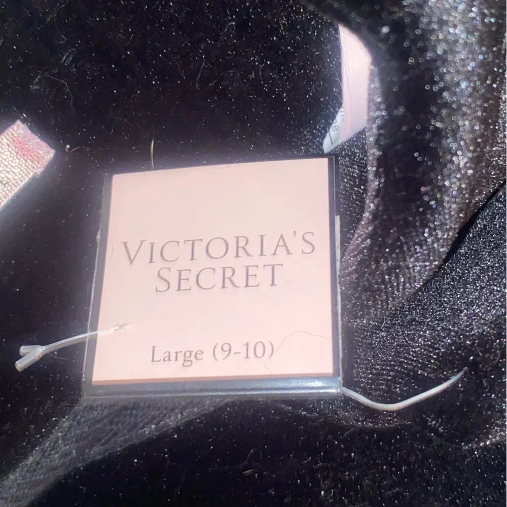 Victoria's Secret Black Furry Slippers - Picture 3 of 3